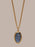 Saint Christopher Pendant with Blue Enamel on 14k Gold Filled Chain Necklaces WE ARE ALL SMITH: Men's Jewelry & Clothing.   