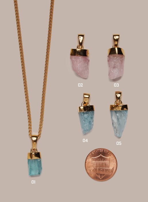 14k Gold Filled + Vermeil One of a Kind Gemstone Pendant Collection Necklace WE ARE ALL SMITH: Men's Jewelry & Clothing.   