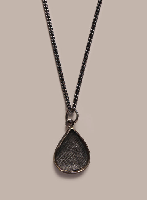 Oxidized Drop Sitting Buddha Pendant on 2mm Curb Chain Jewelry We Are All Smith