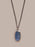 Saint Christopher Pendant with Blue Enamel on Sterling Silver Rhodium Chain Necklaces WE ARE ALL SMITH: Men's Jewelry & Clothing.