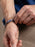 One-of-a-kind Skull Diamond + African Blue Chevron Bead Bracelet Bracelets WE ARE ALL SMITH: Men's Jewelry & Clothing.