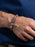 One-of-a-kind Skull Diamond + African Blue Chevron Bead Bracelet Bracelets WE ARE ALL SMITH: Men's Jewelry & Clothing.
