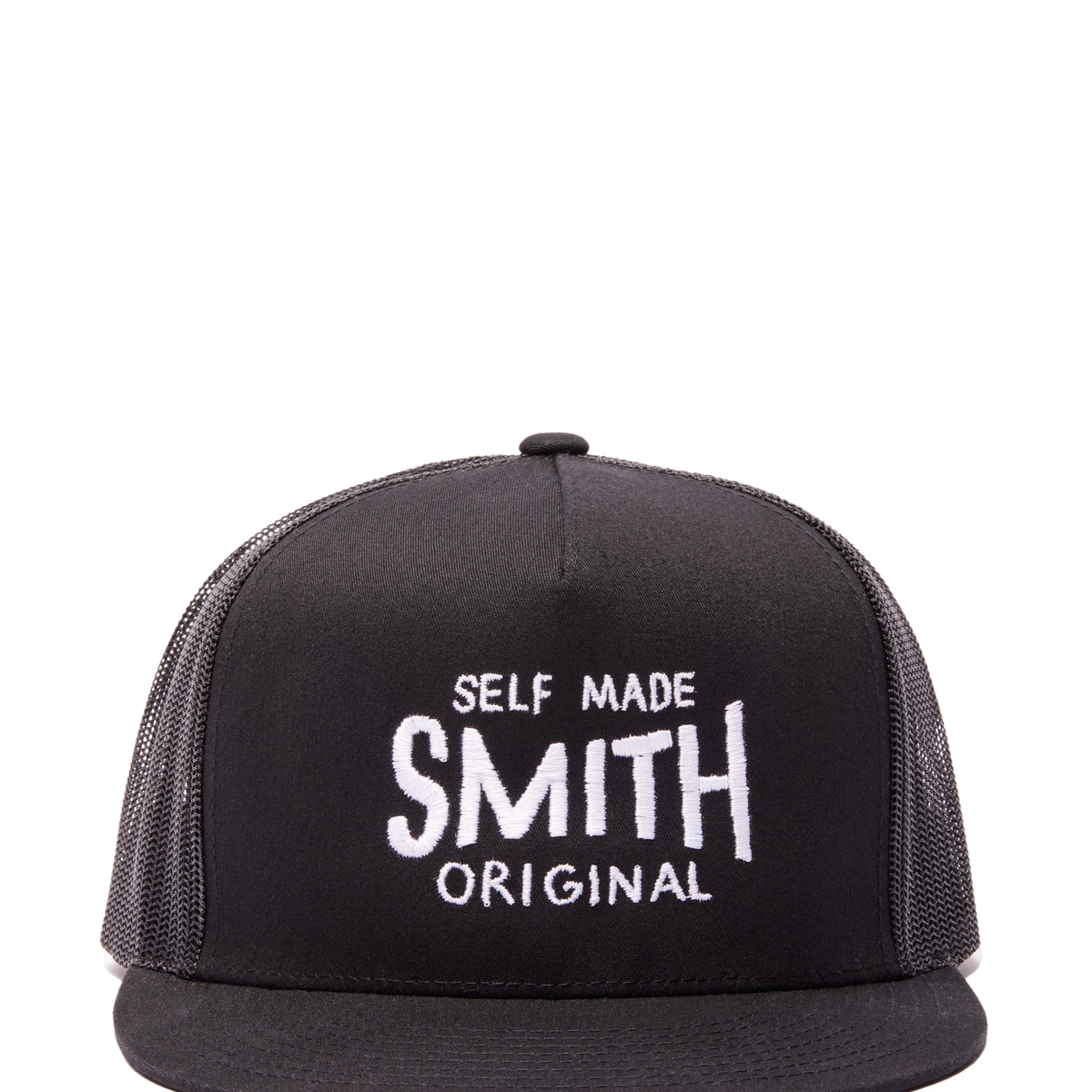 Black Embroidered Statement Trucker Hat - Not Wars ?? Pick your game day vibe ?✨ BLOCK HIM or GO SPORTS? Either  main image 2