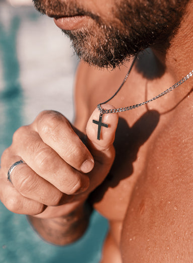 Waterproof Stainless Steel Cross For Men Necklaces WE ARE ALL SMITH: Men's Jewelry & Clothing.   