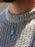 Turquoise Howlite and Topaz Pendant on 14k Gold Filled Curb Chain Necklace WE ARE ALL SMITH: Men's Jewelry & Clothing.