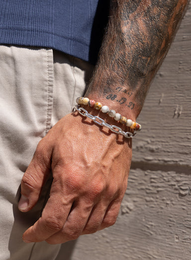 Men’s Crazy Agate Bead Bracelet Bracelets WE ARE ALL SMITH