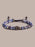 One-of-a-kind Skull Diamond + African Blue Chevron Bead Bracelet Bracelets WE ARE ALL SMITH: Men's Jewelry & Clothing.