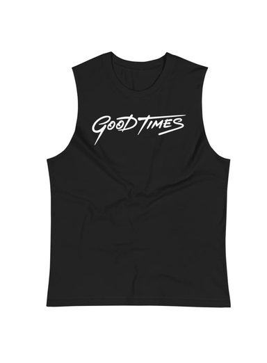 Good Times Black Muscle Shirt Tanktop WE ARE ALL SMITH   