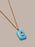 Turquoise Howlite and Topaz Pendant on 14k Gold Filled Curb Chain Necklace WE ARE ALL SMITH: Men's Jewelry & Clothing.
