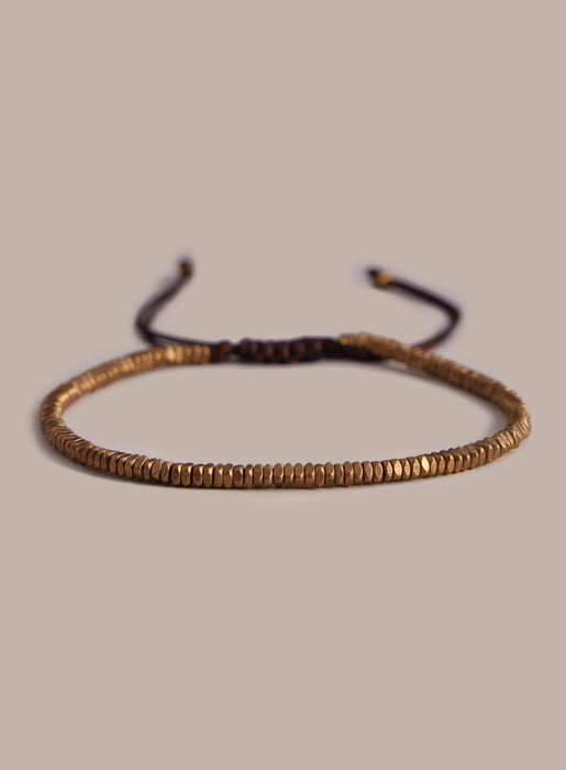Men’s African Brass Mini Geometric Beads Bracelet WE ARE ALL SMITH