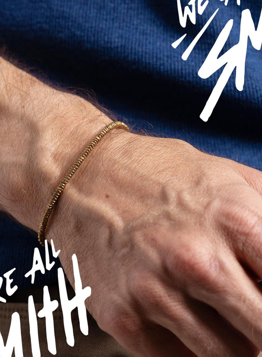 Men’s African Brass Mini Geometric Beads Bracelet WE ARE ALL SMITH