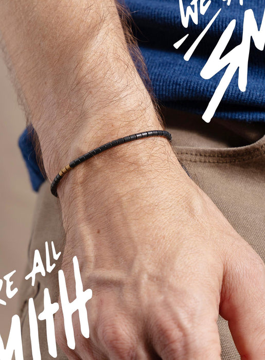 Men’s African Brass Tube Bead Bracelet Bracelets WE ARE ALL SMITH