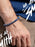 Men’s Dumortierite Geometric Bead Bracelet WE ARE ALL SMITH