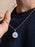 Sterling Silver Black Moissanite Gemstone Compass Necklace Necklace WE ARE ALL SMITH