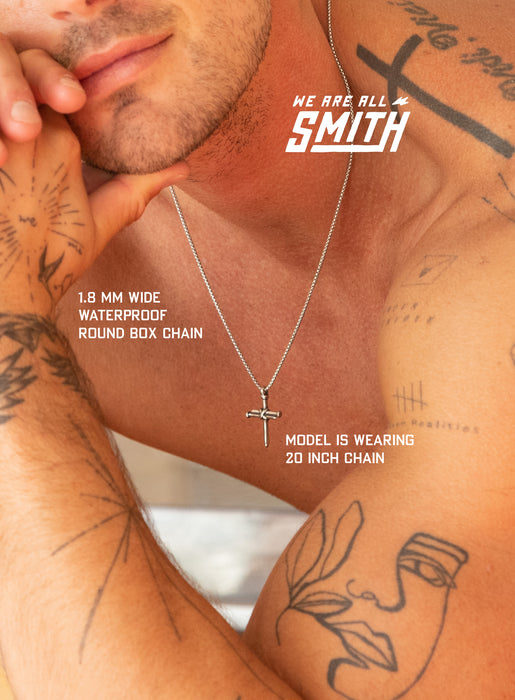 Waterproof Men's Nail Cross Necklace Necklaces WE ARE ALL SMITH: Men's Jewelry & Clothing.   