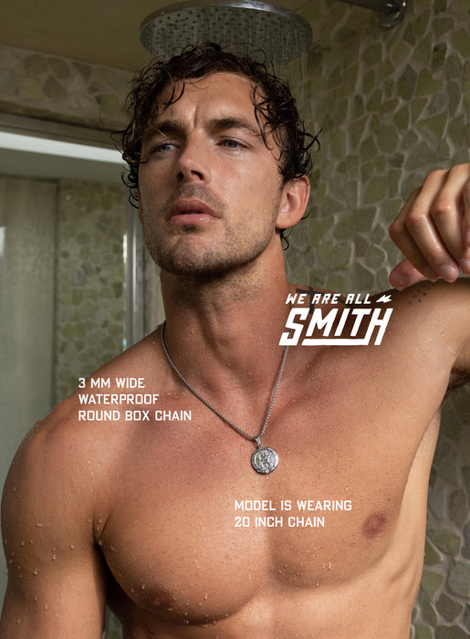 Waterproof Saint Christopher Necklace for Men Necklaces WE ARE ALL SMITH: Men's Jewelry & Clothing.   