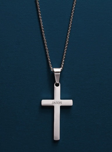 MINI GOLD CROSS NECKLACE FOR MEN — WE ARE ALL SMITH