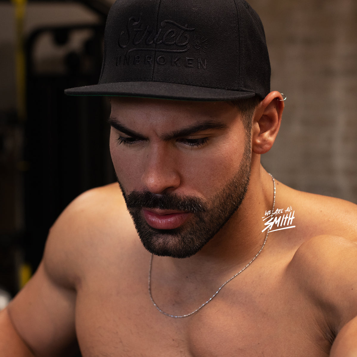 Strict and Unbroken Black on Black Embroidered Hat — WE ARE