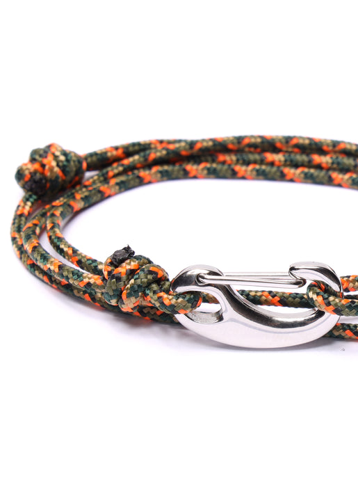 Camo Tactical Cord Bracelet for Men (Silver Clasp - 11S) Bracelets We Are All Smith   
