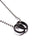 Black Glass Two Rings Necklace for Men Jewelry We Are All Smith   