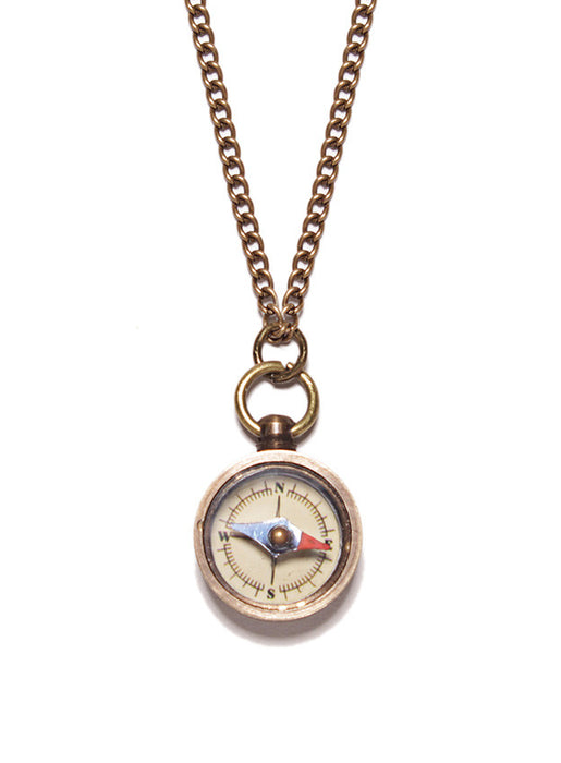 Miniature Antiqued Compass Necklace for Men Jewelry We Are All Smith   