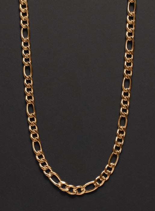 5mm Gold Figaro Chain Necklace for Men WE ARE ALL SMITH