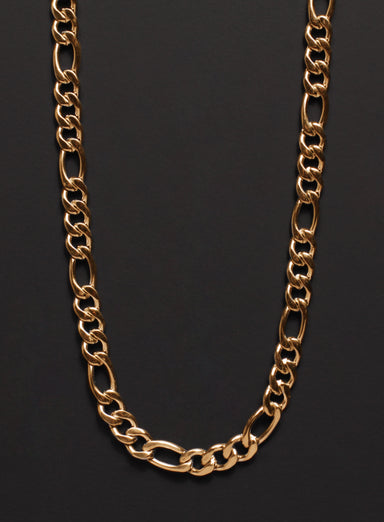 6mm Gold Figaro Chain Necklace for Men Necklaces We Are All Smith   