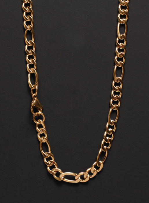 6mm Gold Figaro Chain Necklace for Men Necklaces We Are All Smith   