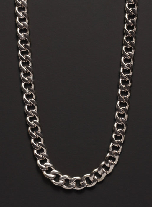 7mm Stainless Steel Curb Chain Necklace for Men Necklaces We Are All Smith   