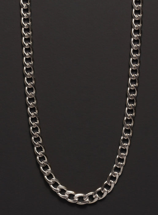 5mm Stainless Steel Curb Chain Necklace for Men Necklaces We Are All Smith   