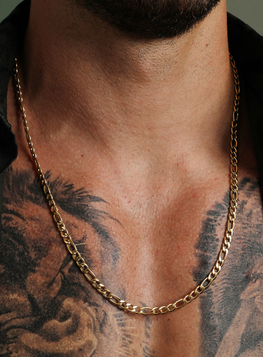 5mm Gold Figaro Chain Necklace for Men Necklaces We Are All Smith   