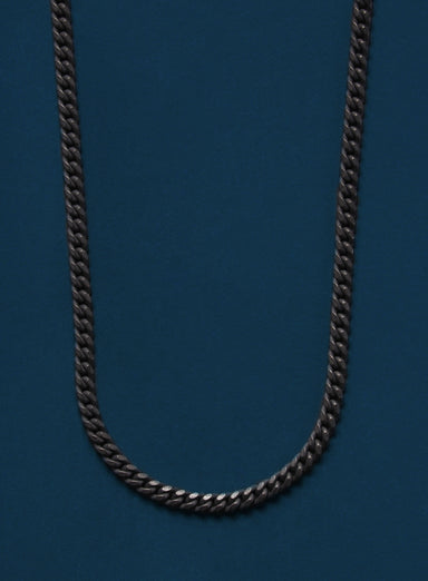 Black Titanium Curb Chain Necklace for Men Jewelry WE ARE ALL SMITH: Men's Jewelry & Clothing.   