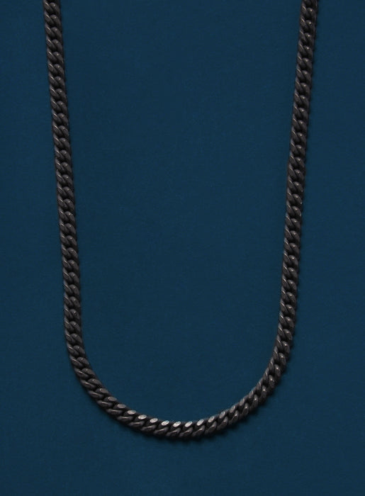 Chain Links Necklace in Black Titanium