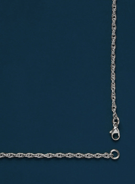 Sterling Silver Rope Chain Necklace for Men Jewelry WE ARE ALL SMITH: Men's Jewelry & Clothing.   