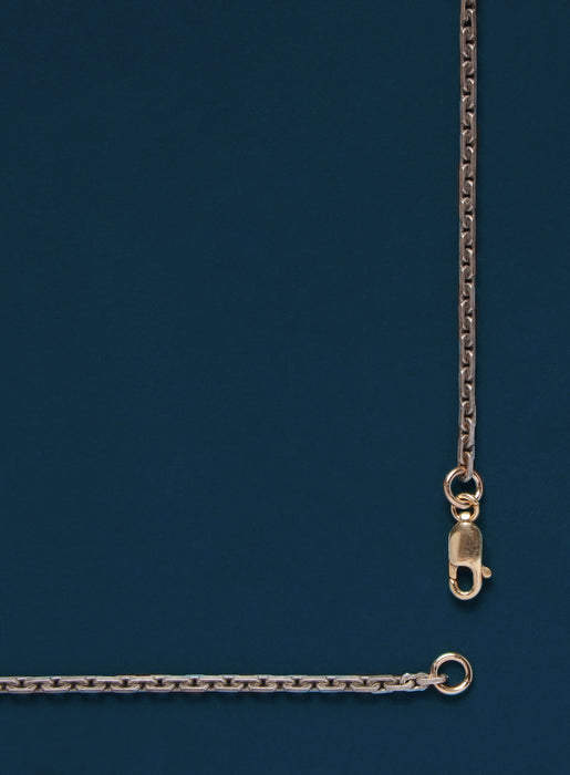Oxidized Sterling Modern Cable Chain Jewelry WE ARE ALL SMITH: Men's Jewelry & Clothing.   