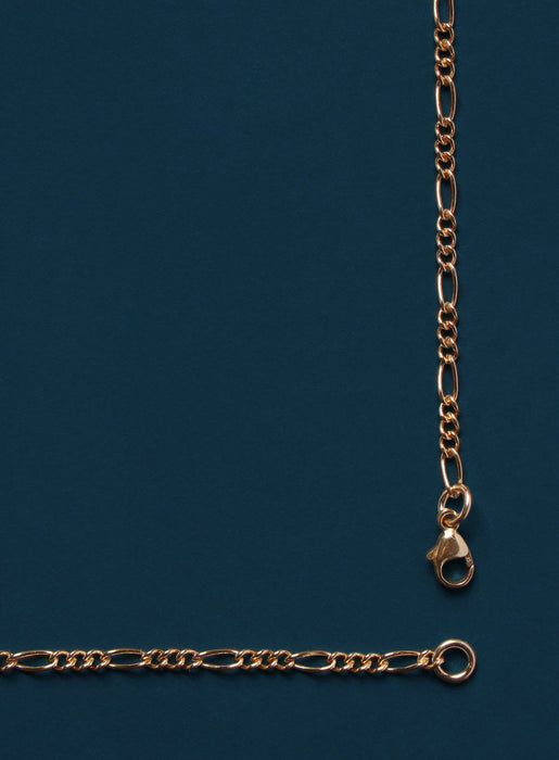 2.2mm 14k Gold Filled Figaro Chain Necklace for Men Jewelry WE ARE ALL SMITH: Men's Jewelry & Clothing.   