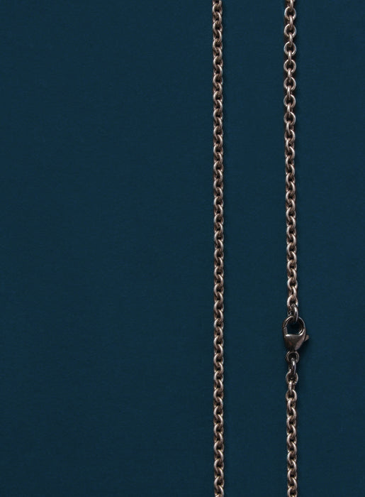 Oxidized Sterling Silver Rolo Chain Necklace for Men Jewelry WE ARE ALL SMITH: Men's Jewelry & Clothing.   