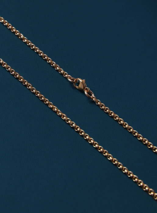 14k Gold Filled Rolo Chain Necklace for Men Jewelry WE ARE ALL SMITH: Men's Jewelry & Clothing.   