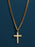 Small Cuban Chain Gold Stainless Steel Cross Necklace Jewelry WE ARE ALL SMITH: Men's Jewelry & Clothing.   