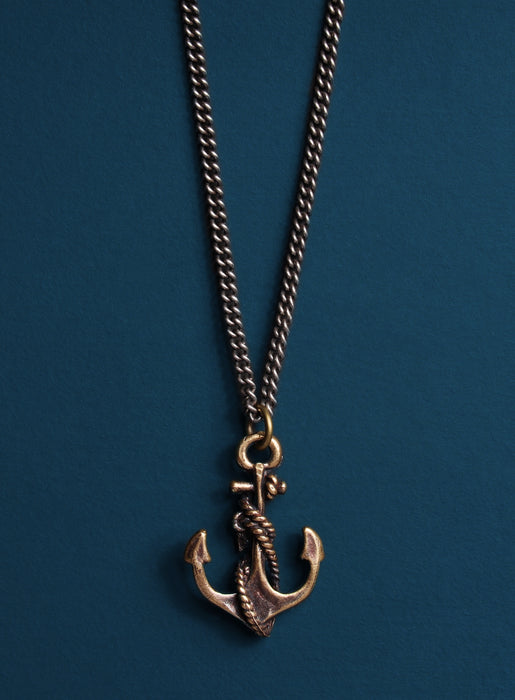 Bronze Anchor Necklace for Men Jewelry We Are All Smith   