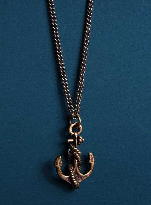 Bronze Anchor Necklace for Men Jewelry We Are All Smith   