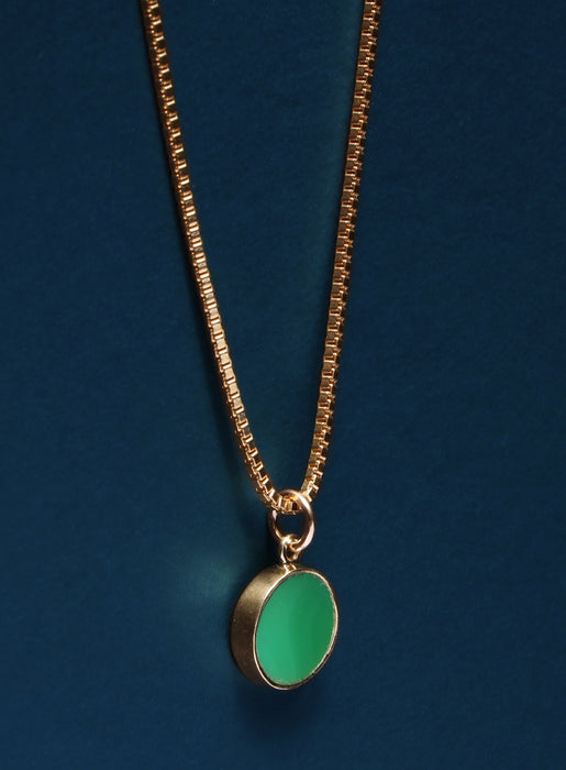 Chrysoprase Gemstone Necklace Necklaces WE ARE ALL SMITH: Men's Jewelry & Clothing.   