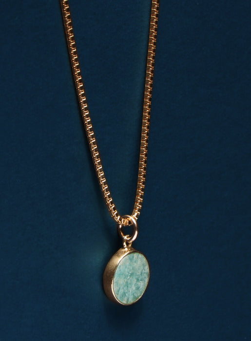 Amazonite Gemstone Necklace Necklaces WE ARE ALL SMITH: Men's Jewelry & Clothing.   