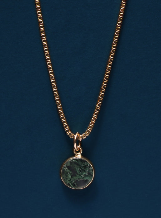 Moss Agate Gemstone Necklace Necklaces WE ARE ALL SMITH: Men's Jewelry & Clothing.   