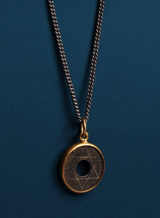 Hexagam Coin Necklace for Men  WE ARE ALL SMITH: Men's Jewelry & Clothing.   