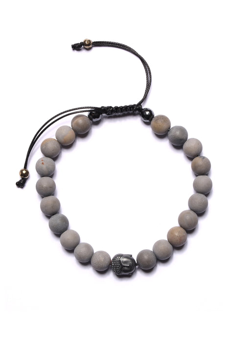 Matte Eagle Eye Japer and Buddha Bead Bracelet Bracelets WE ARE ALL SMITH: Men's Jewelry & Clothing.   