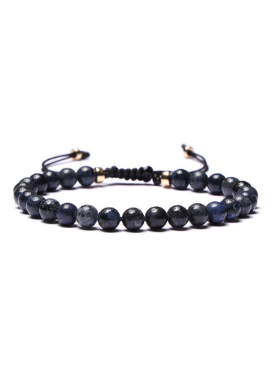 Dumortierite Bead Bracelet for Men Bracelets WE ARE ALL SMITH: Men's Jewelry & Clothing.   