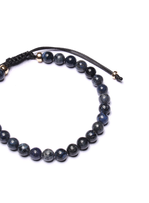 Dumortierite Bead Bracelet for Men Bracelets WE ARE ALL SMITH: Men's Jewelry & Clothing.   