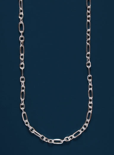 925 Sterling Silver Figaro Inspired Chain Necklace for Men Jewelry WE ARE ALL SMITH: Men's Jewelry & Clothing.   