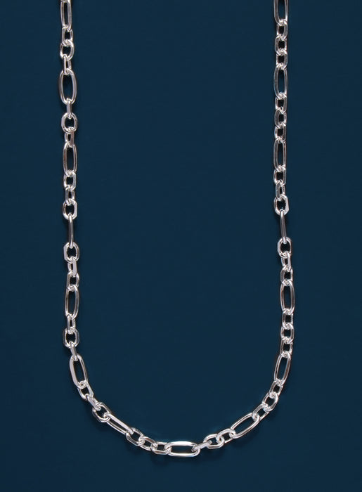 925 Sterling Silver Figaro Inspired Chain Necklace for Men Jewelry WE ARE ALL SMITH: Men's Jewelry & Clothing.   